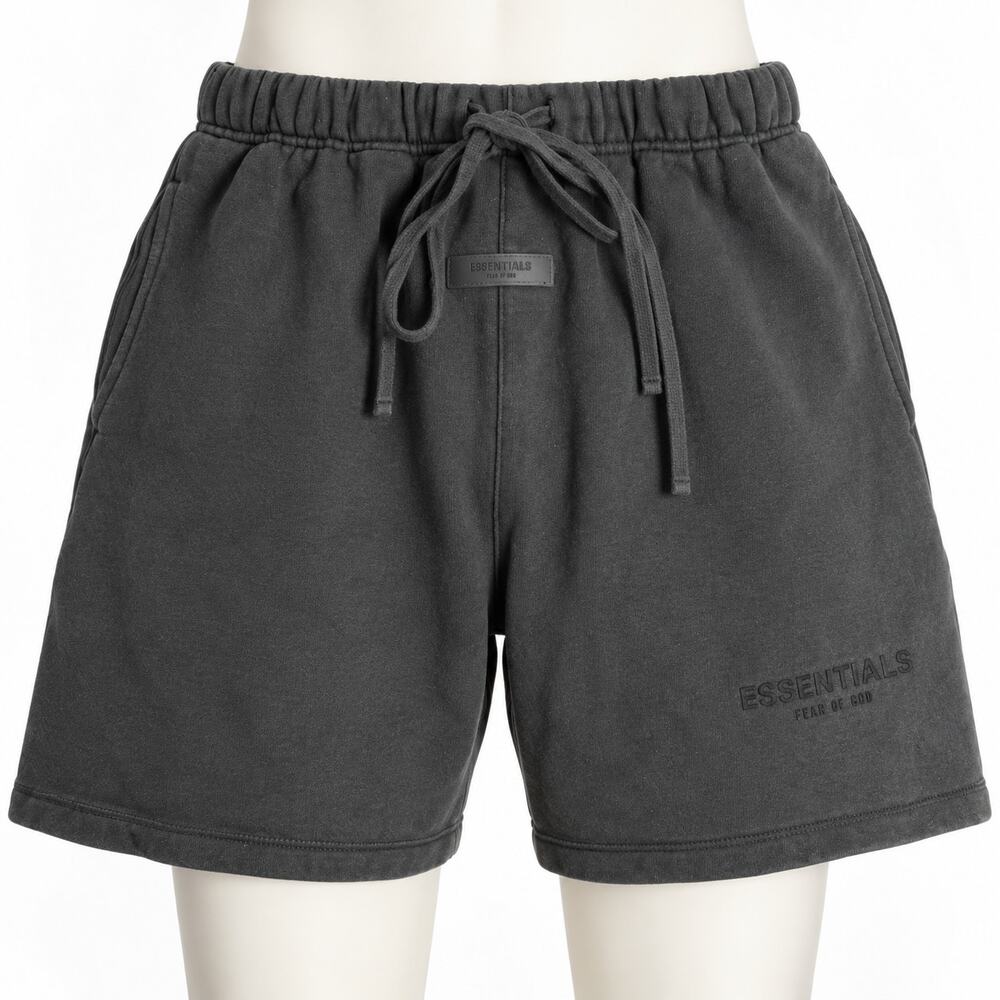Fear of God Essentials Faded Black Sweat Shorts Approx Men's Size M/L Drawstring